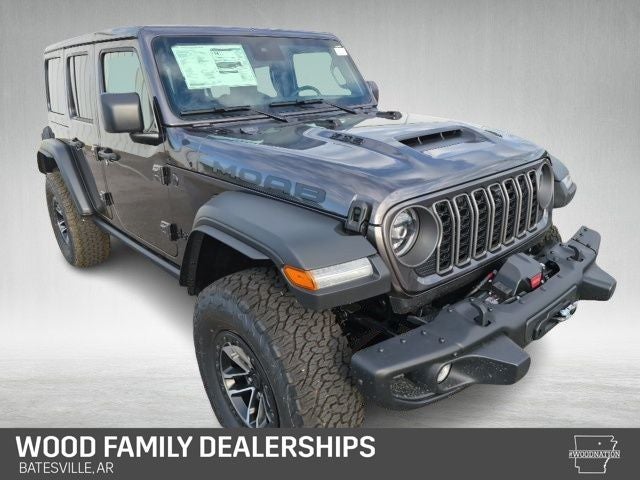 2026 Jeep Wrangler WRANGLER 4-DOOR MOAB 392 in Granite Crystal Metallic Clear-Coat Exterior Paint — front three-quarter view