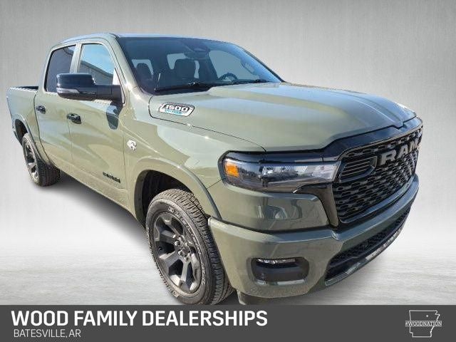 2026 RAM Ram 1500 RAM 1500 BIG HORN CREW CAB 4X4 5'7' BOX in Canyon Lake Exterior Paint — front three-quarter view