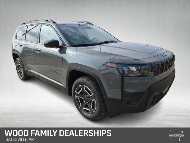 2026 Jeep Cherokee CHEROKEE LAREDO 4X4 in Sting-Gray Clear-Coat Exterior Paint — front three-quarter view