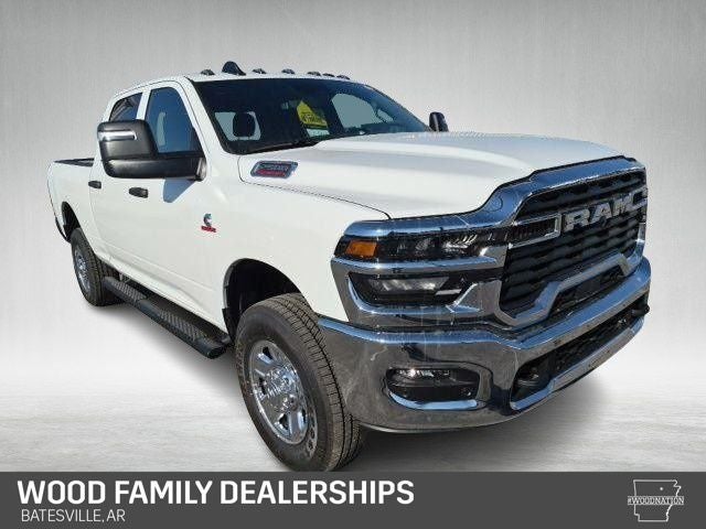 2026 RAM Ram 2500 RAM 2500 TRADESMAN CREW CAB 4X4 6'4' BOX in Bright White Clear-Coat Exterior Paint — front three-quarter view