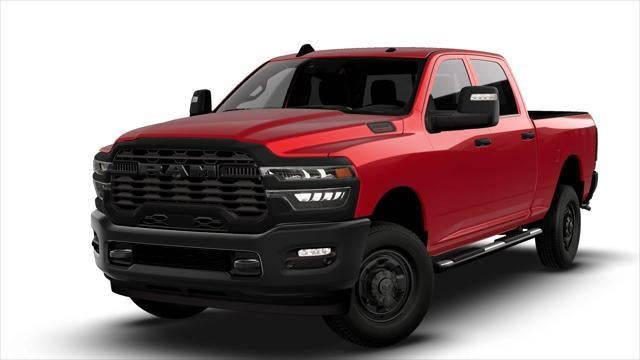 2026 RAM Ram 2500 RAM 2500 TRADESMAN CREW CAB 4X4 6'4' BOX in Molten Red Pearl-Coat Exterior Paint — front three-quarter view
