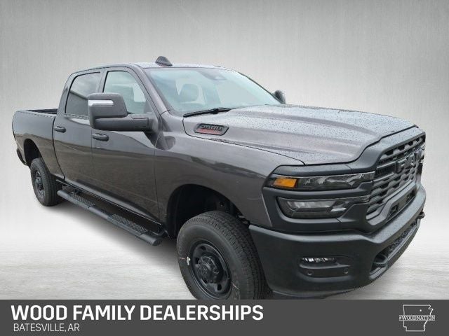 2026 RAM Ram 2500 RAM 2500 TRADESMAN CREW CAB 4X4 6'4' BOX in Granite Crystal Metallic Clear-Coat Exterior Paint — front three-quarter view