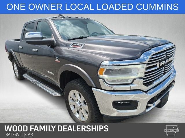 2021 RAM 2500 Laramie in Granite Crystal Metallic Clearcoat — front three-quarter view