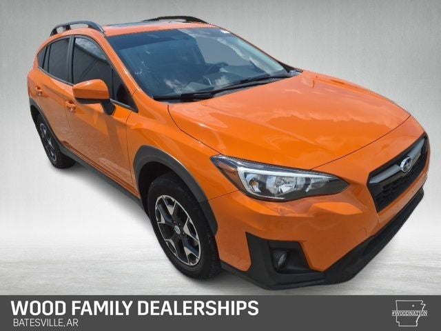 2018 Subaru Crosstrek 2.0i Premium in Orange — front three-quarter view